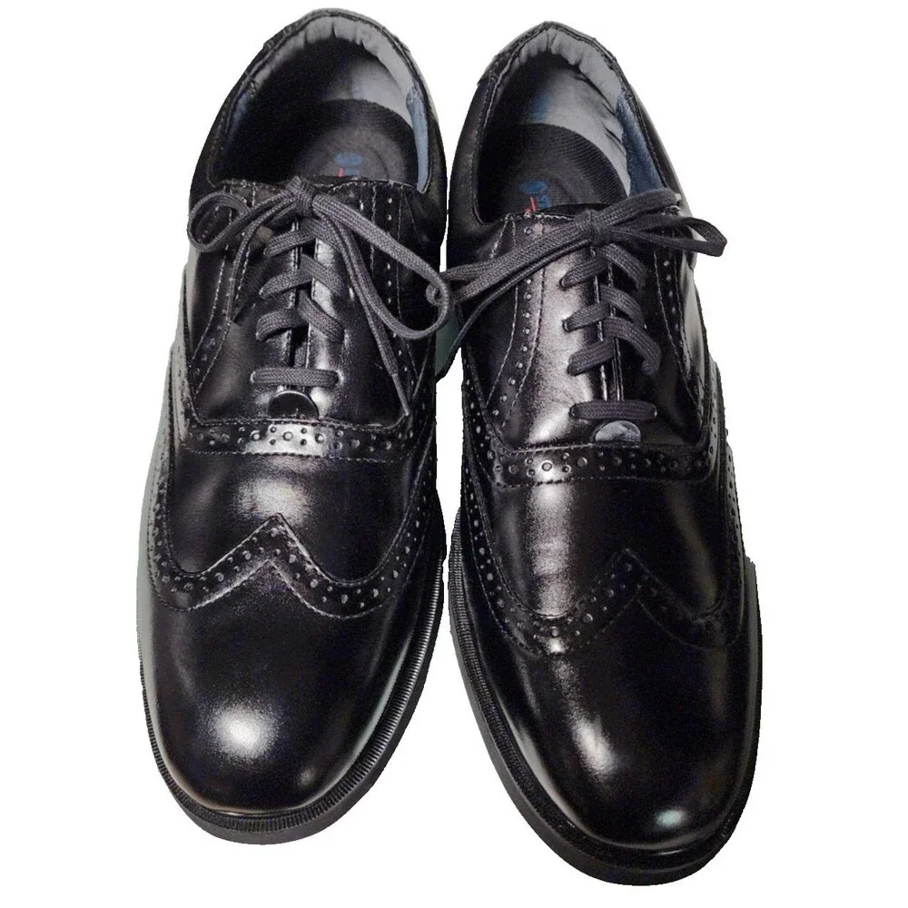 Stafford Performance Black Dress Shoes Size 13 Leather